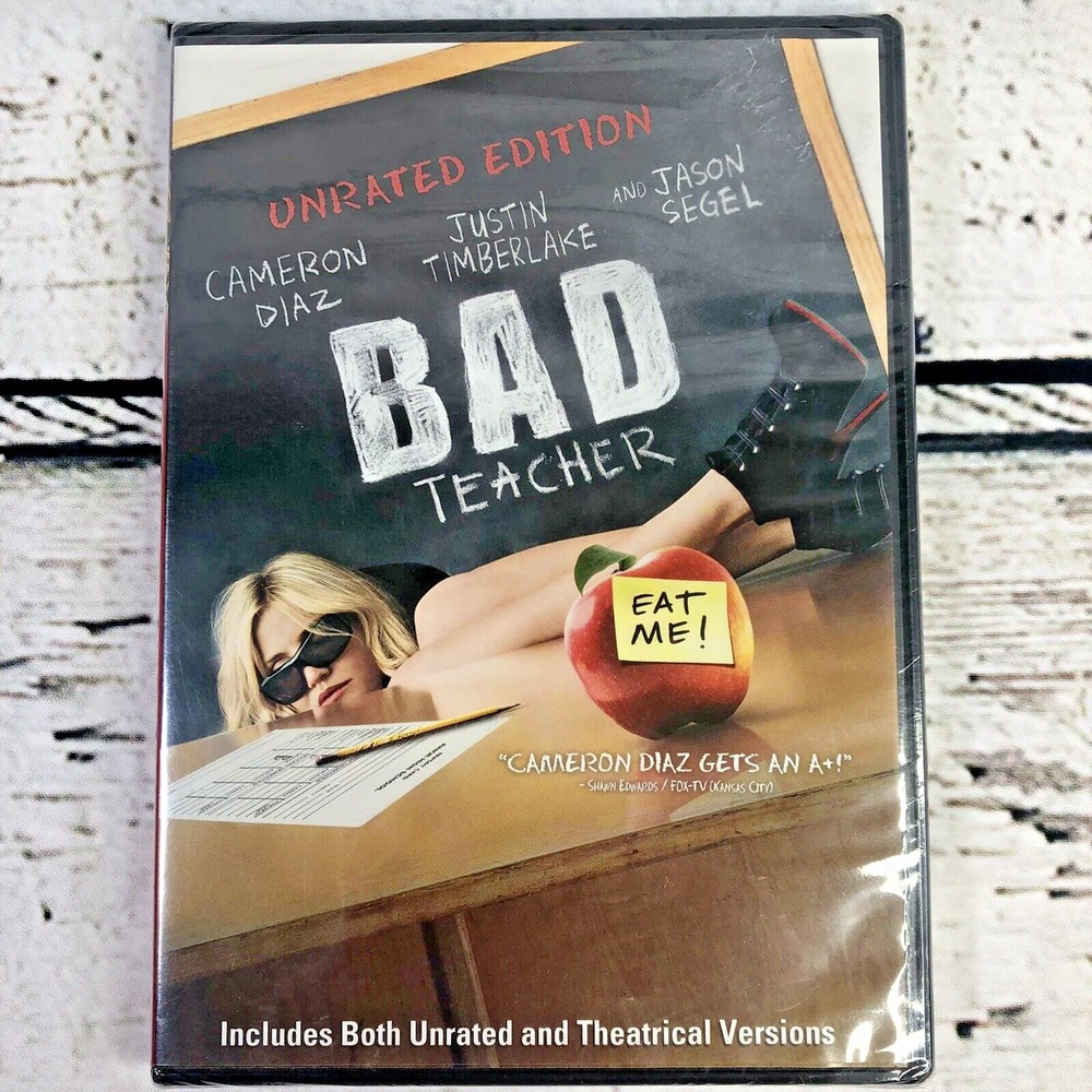 Bad Teacher Unrated [DVD 2011] 🆕 NEW Cameron Diaz Justin Timberlake Jason Segel